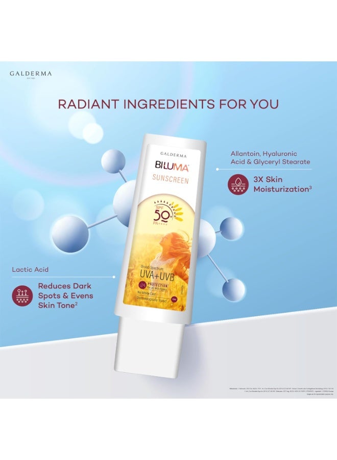بيلوما واقي الشمس بيلوما واقي الشمس واسع الطيف SPF 50+ PA++++ عبوة من 1  50ML - Image 2