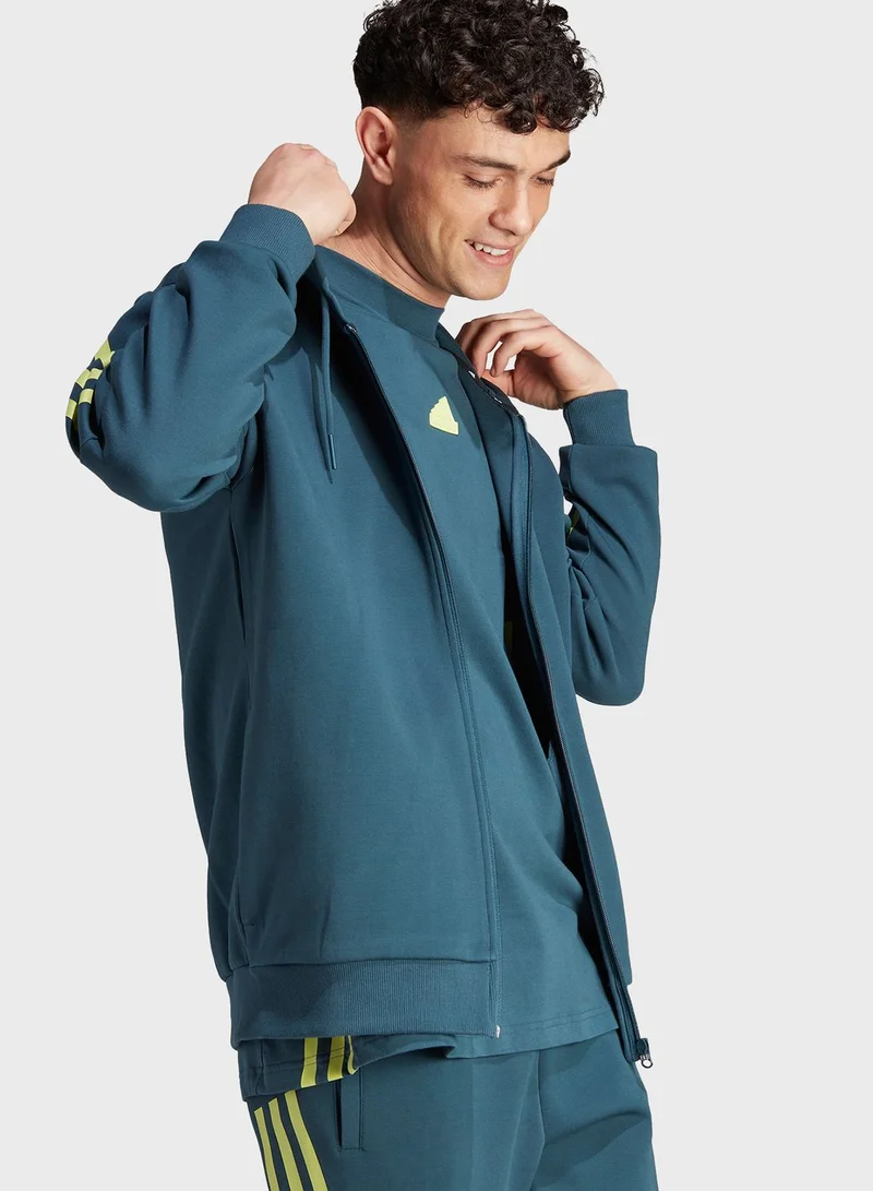 Adidas Future Icons 3-Stripes Full-Zip Hoodie
