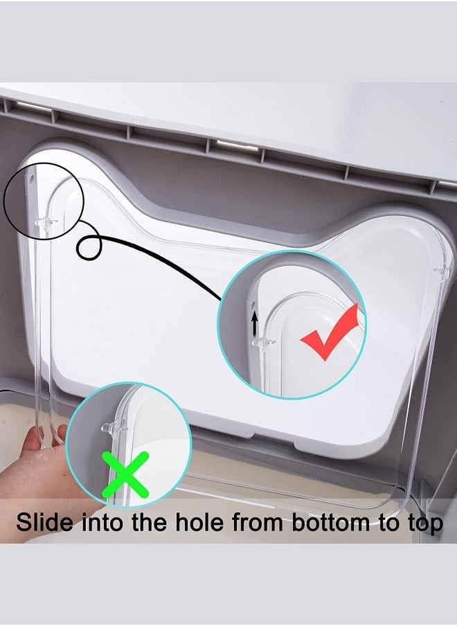ALongDeng - Foldable Cat Litter Box with Lid Enclosed Cat Potty Top Entry Anti Splashing Cat Toilet Easy to Clean Including Cat Litter Scoop - Image 1