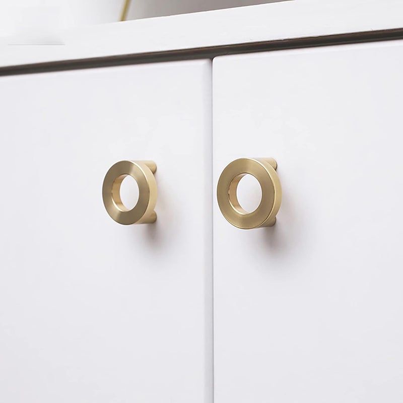 MANTARA B002536 Round Drawer Brass knobs Kitchen Decorative Cabinet Handles and pulls Decorative Furniture HardwarePack of 1 - Image 4