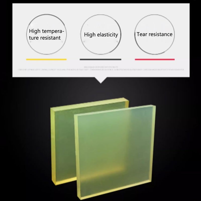 Thick 1mm Polyurethane Sheet 7 87x7 87 Inch Oil Resistant Vibration Dampening Panel 2 Pack - Image 4