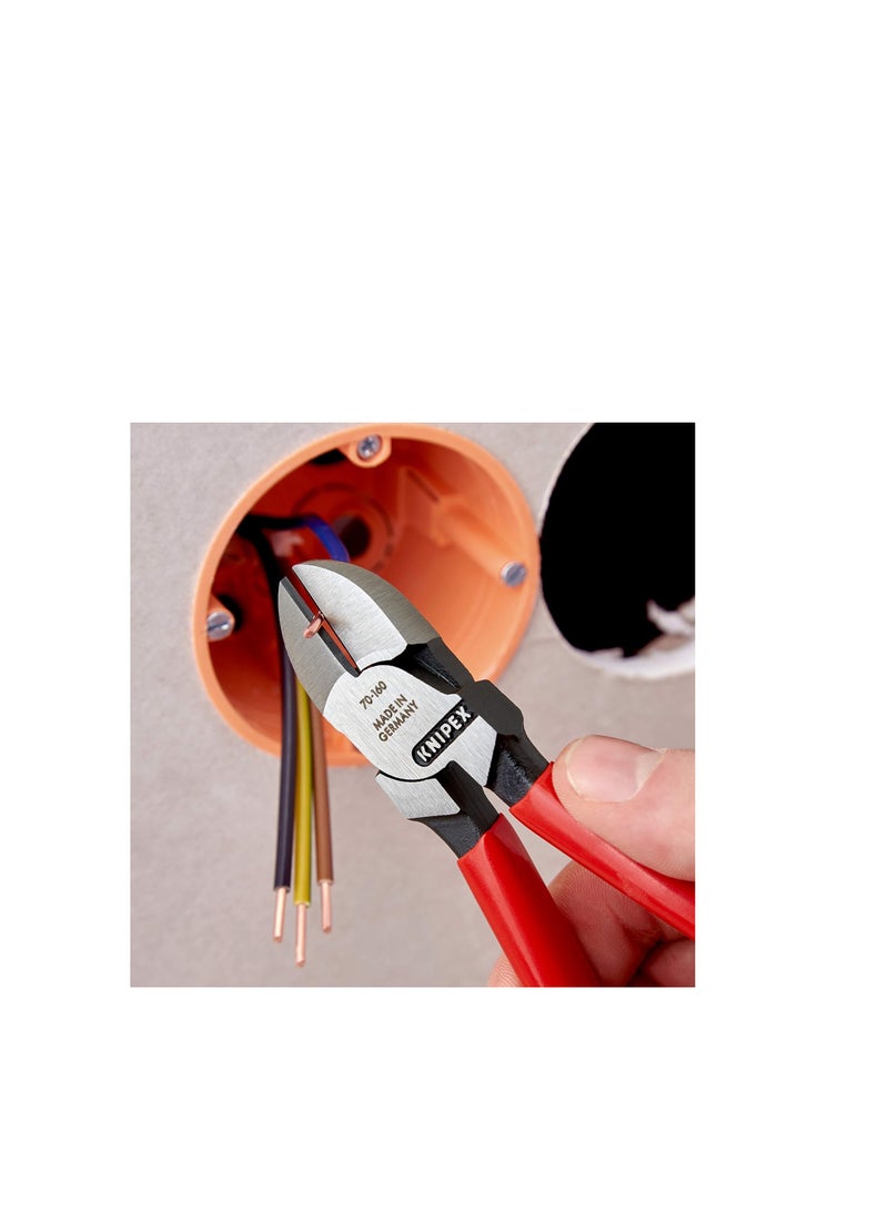 KNIPEX Diagonal Cutter Black  Plastic Coated 160 Mm - Image 2