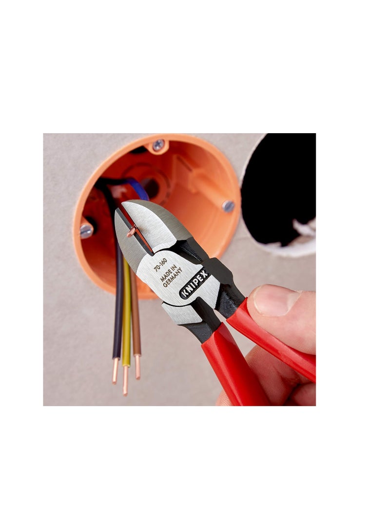 KNIPEX Diagonal Cutter Black  Plastic Coated 160 Mm - Image 3