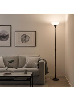 Zaboon Floor Uplighter, Black/White  - Image 2