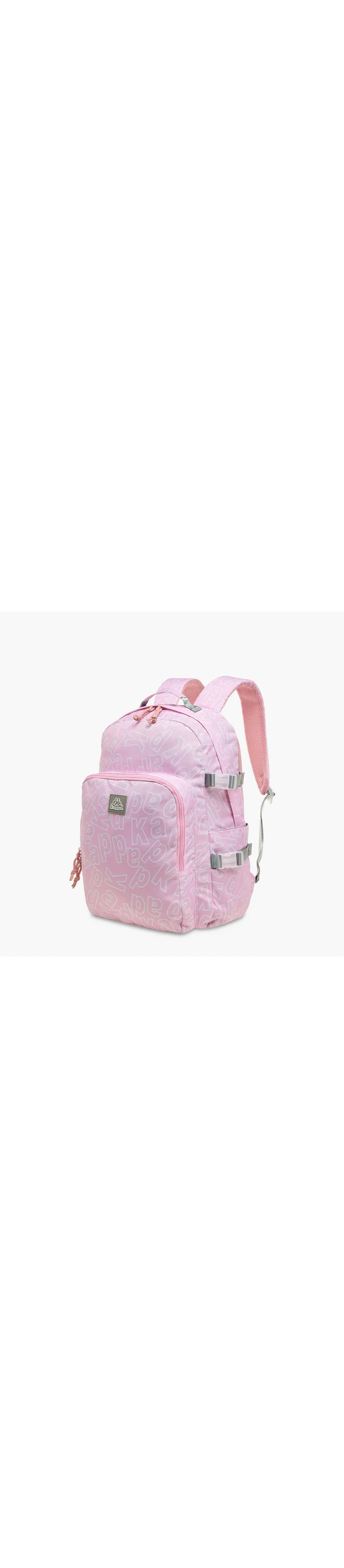 Kappa Girls Logo Print School Backpack with Adjustable Straps and Zip Closure - 22x34x48 cm