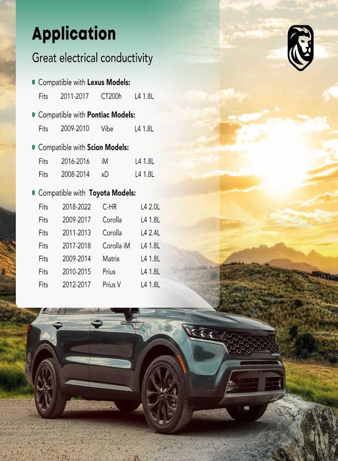 YHTAUTO ملف إشعال بديل من YHTAUTO لسيارات تويوتا كورولا، ماتريكس، بريوس، بونتياك فايب، لكزس CT200H، سكيون xD iM سعة 1.8 لتر و2.0 لتر، 4 أسطوانات، بديل للرقم 9091902258 و9091902252 - Image 2