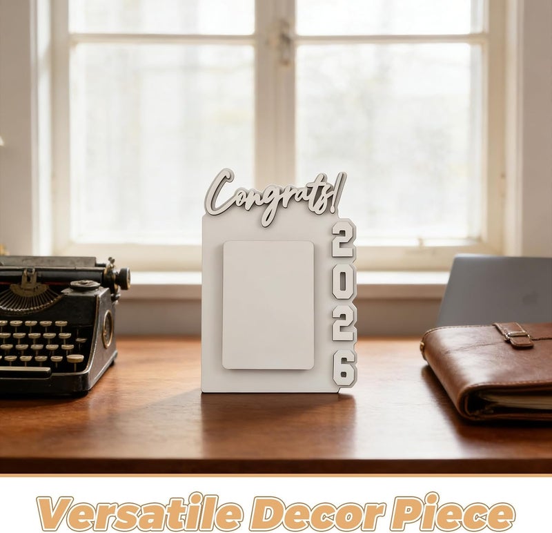 Sublimation Blank Photo Frame for 2026 Graduation - Heat Transfer Picture Board Grad Table Centerpiece Graduation Photo Display Decor for Parties - Image 3