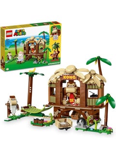 71424 Super Mario Donkey Kong'S Tree House Expansion Set Buildable Treehouse Toy With 2 Character Figures Playset For Kids Boys And Girls Aged 8 And Up To Combine With A Starter Course