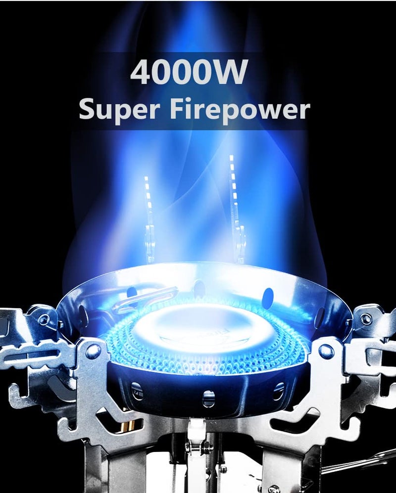 Fire-Maple Fire Maple Camp Stove FMS-108, Upgraded Super Power 4000W Camping Stove, Portable Camping Outdoors One-Piece Gas Stove Stainless Steel Cooking Stove - Image 2