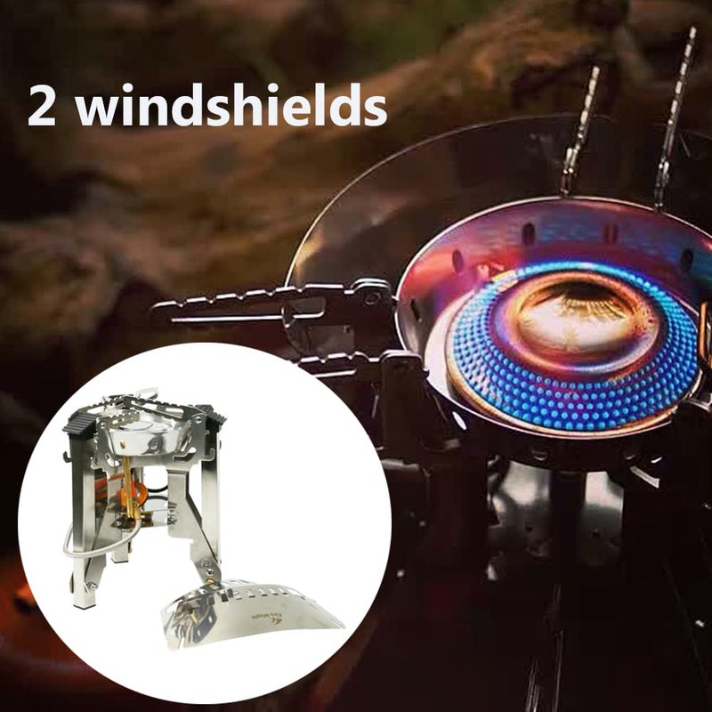 Fire-Maple Fire Maple Camp Stove FMS-108, Upgraded Super Power 4000W Camping Stove, Portable Camping Outdoors One-Piece Gas Stove Stainless Steel Cooking Stove - Image 4