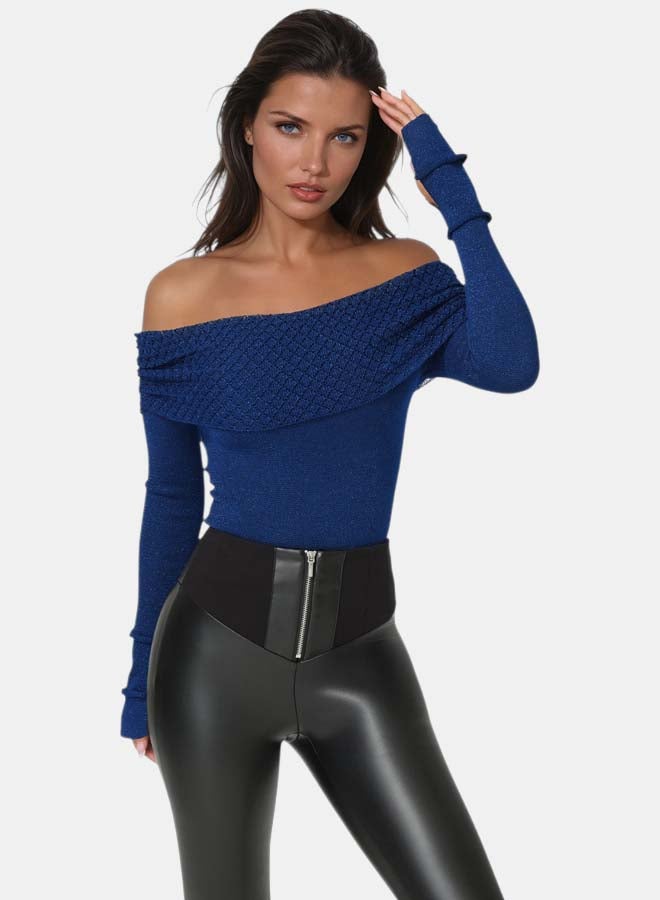 bebe Off Shoulder Sweater - Image 1
