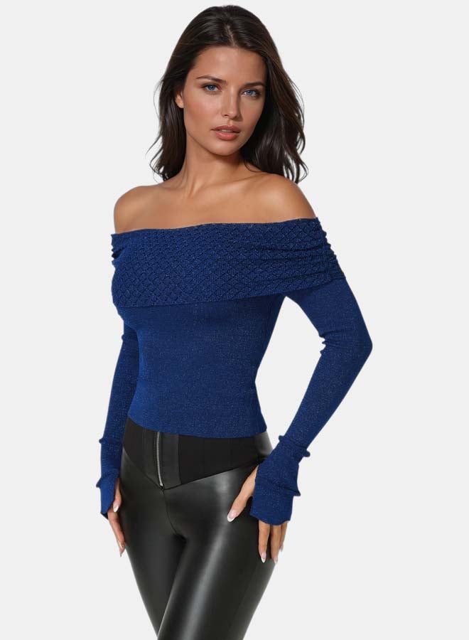 bebe Off Shoulder Sweater - Image 3