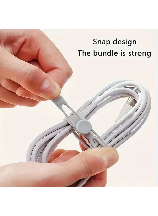 50pcs Mix Colors Heavy Duty Silicone Cable Organizer Clips Ties For Desk Kitchen Office - Image 3