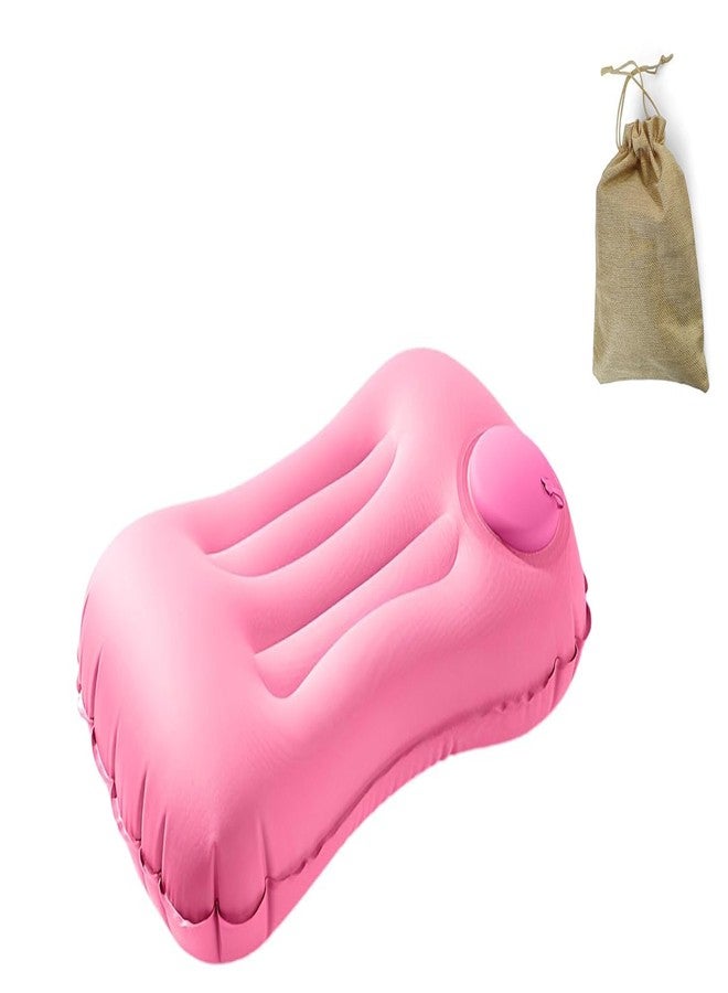 apsara kitchenware Travel Air Pillow with Pouch - Odour Free, Soft, Washable, Compact Pillows for Flight, Train, Car Trips & Camping - Lower Back & Neck Support - Image 1