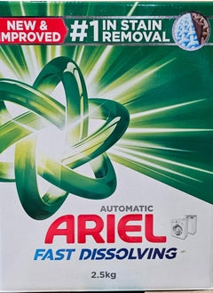 Ariel Automatic Fast Dissolving Laundry Powder Detergent Original Scent White 2.5kg  - Image 1