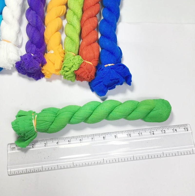 PRANSUNITA 100 pcs Flower Making Stocking Material Tensile Nylon for Flower Making Accessory Handmade DIY Crafts Wedding Home Decoration, Multicolored - Length 6 inch - Image 3