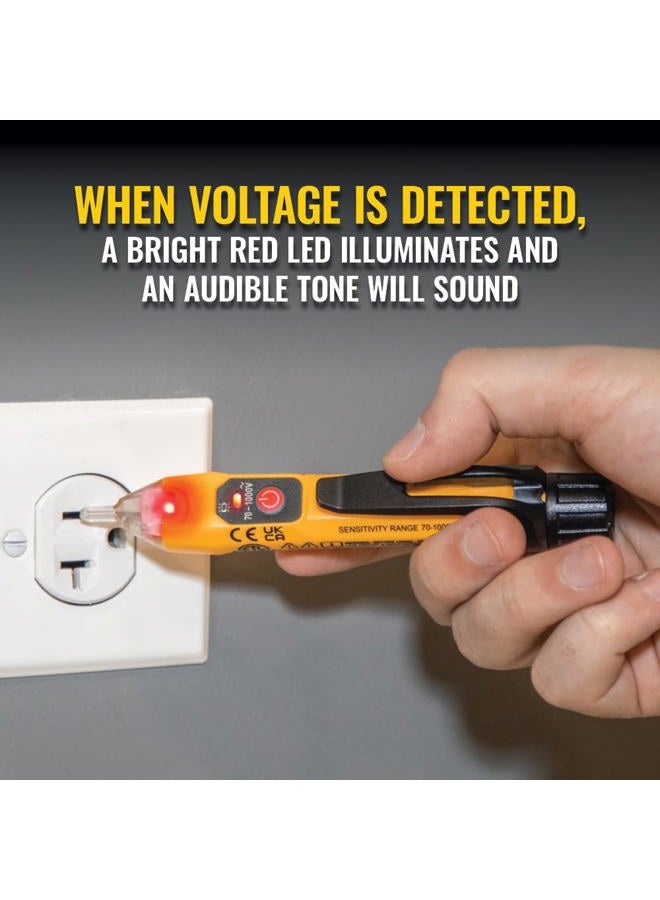Klein Tools NCVT1XTKIT Non-Contact Low Voltage Tester Pen and GFCI Outlet Premium Test Kit, 70V to 1000V AC, Detects Common Wiring Problems - Image 3