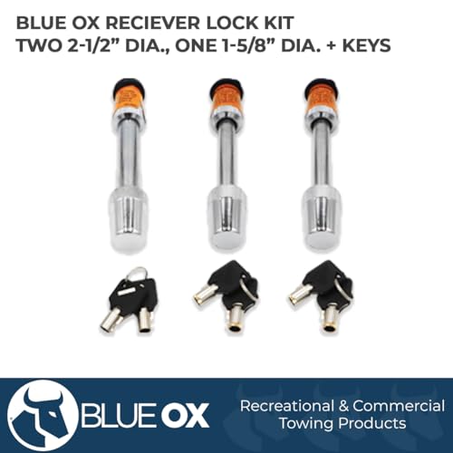 Blue Ox BX88101 two 1/2 locks and one 5/8 Lock Kit , Orange - Image 2