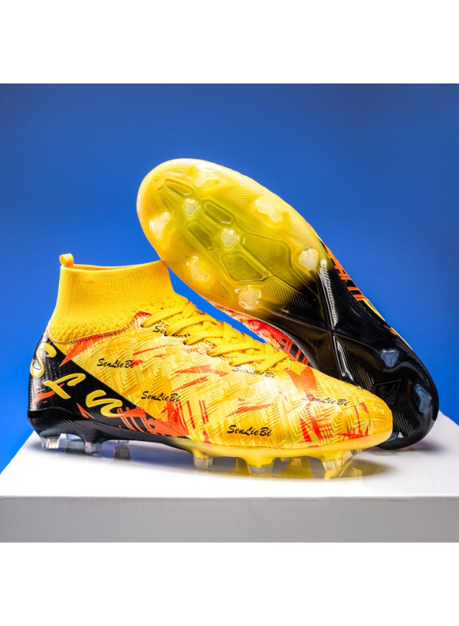 High-end Studded Football Shoes For Boys, Girls, And Adults, Breathable And Anti-slip Training Shoes, Long Studs Professional Sports Shoes