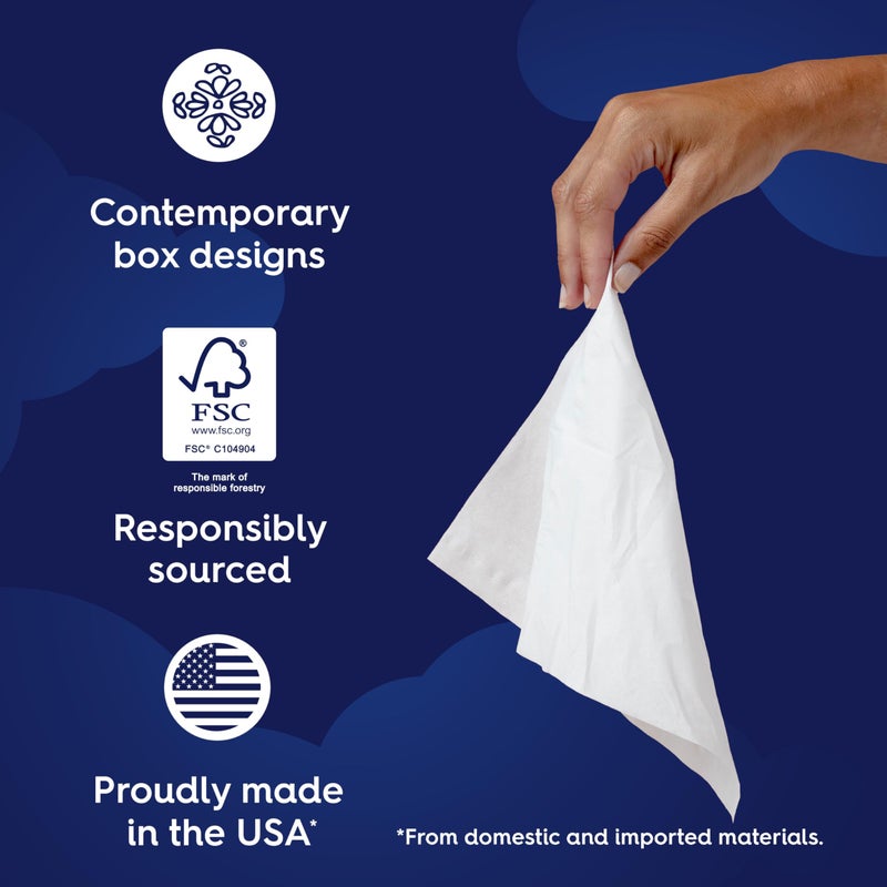 White Cloud Ultra Soft 3-Ply Facial Tissue, 18 Box Multipack, 120 Tissues Per Box - Image 5