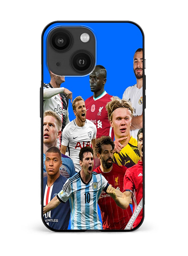 COVERSCART Protective Case Cover For Apple iPhone 13 All Football Stars Design Multicolour
