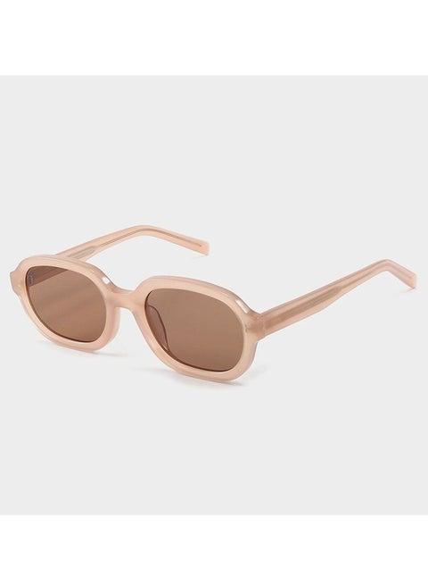 Polarized UV400 Oval Frame Sunglasses