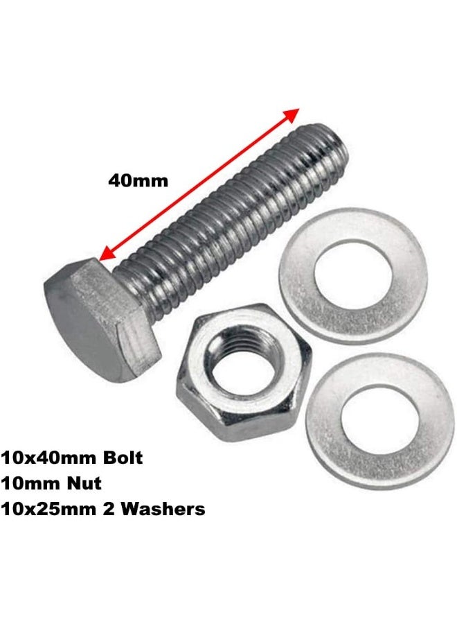 Royal Apex مجموعة براغي وصواميل وصمامات رأس سداسي 12 قطعة مع تشطيب عادي من GI. - Image 2