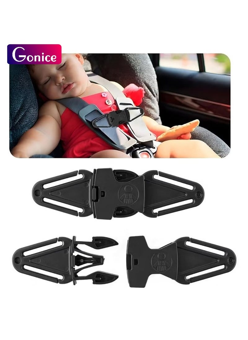 Gonice 2 Pack Anti Escape Car Seat Safety Clip for Baby Harness Chest Clips Baby Car Seat Straps for Car Seat High Chairs Strollers Baby Reins  - Image 1