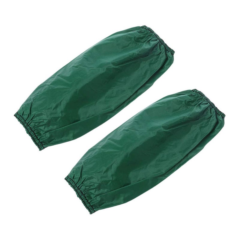 AUDBUA 1 Pair Waterproof Oilproof Arm Sleeves Covers Oversleeves Sleevelets for Cleaning Protective (Green) - Image 1