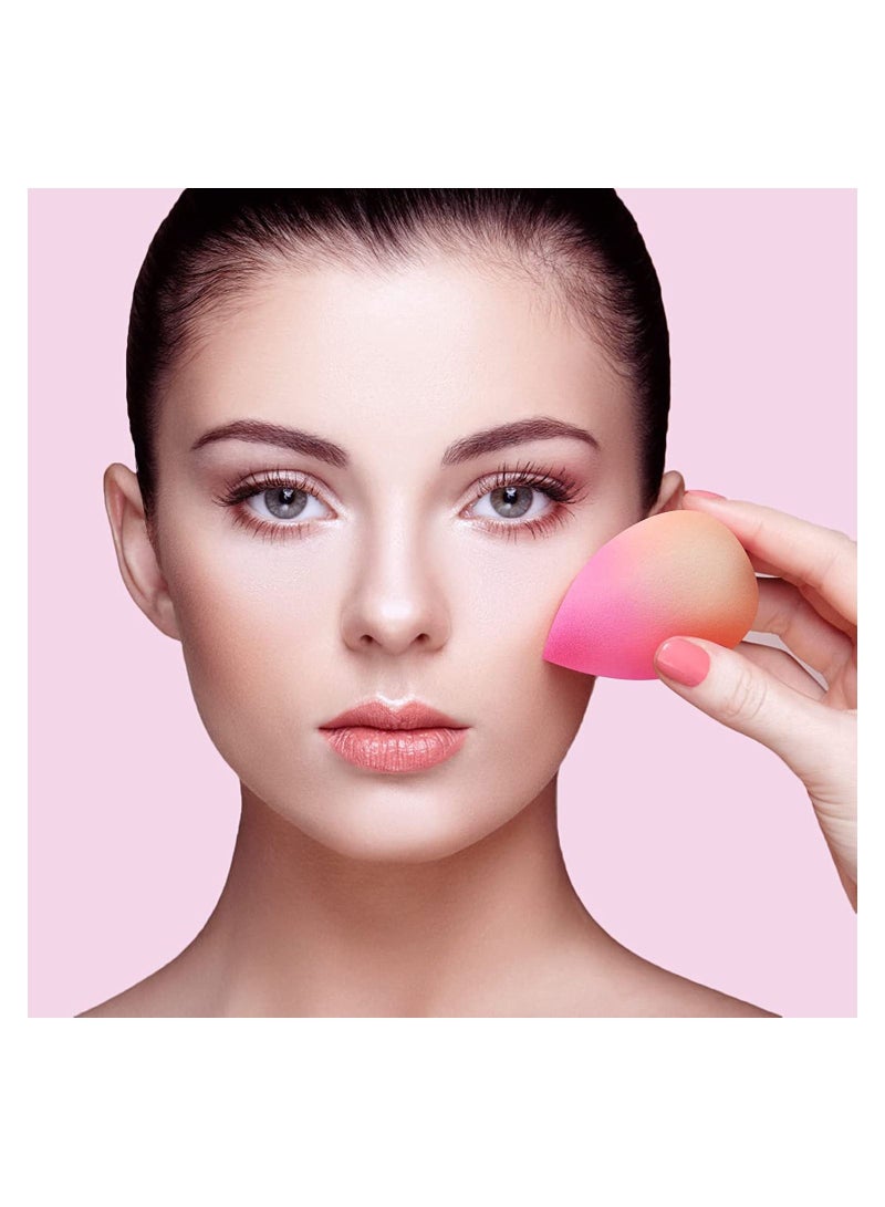 SYOSI Makeup Sponges, 6Pcs Foundation Blending Beauty Sponge, Gradient Beauty Blender Foundation Sponges Set Concealer Applicator Sponges, Dry & Wet Use for Foundation, Cream Powder, Super Soft Sponge - Image 2