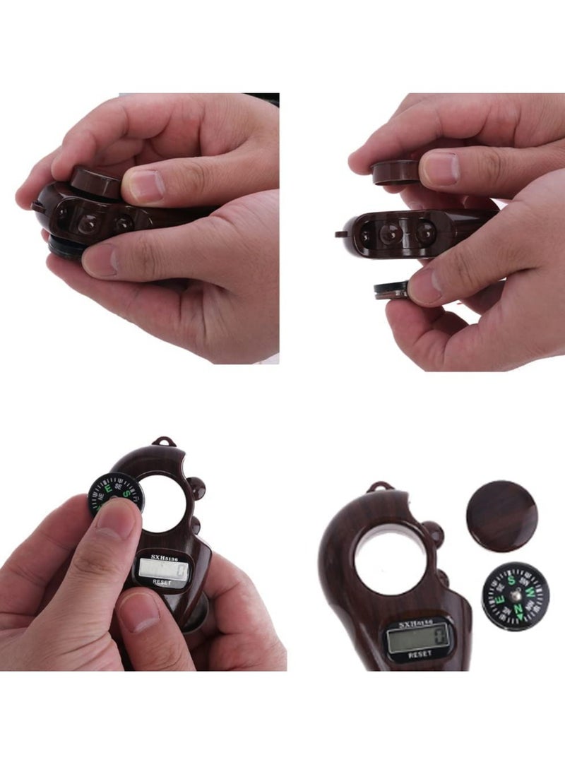 Home Care - Digital Finger Counter,Digital Counter for Prayer, Beads Digital Finger Counter with Compass,Islamic Prayer Beads Assorted Color - Image 1