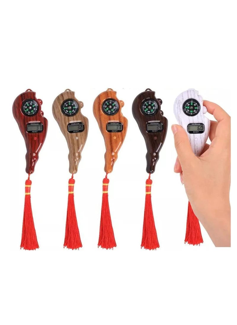 Home Care - Digital Finger Counter,Digital Counter for Prayer, Beads Digital Finger Counter with Compass,Islamic Prayer Beads Assorted Color - Image 1