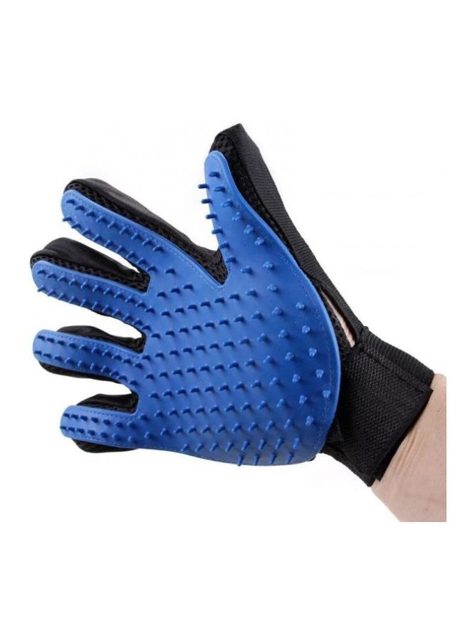 إسكدنيا فرشاة تدليك على شكل قفاز أسود/أزرق - Image 4