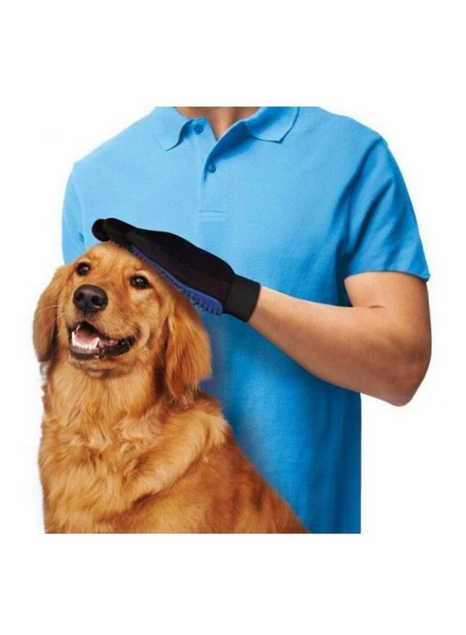 إسكدنيا فرشاة تدليك على شكل قفاز أسود/أزرق - Image 2