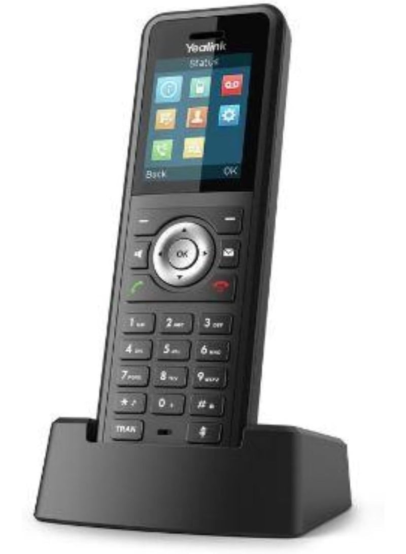 Yealink W59R Cordless Ruggedized DECT IP Phone, Base Station Not Included, 1.8-Inch Color Display, Power Adapter Included