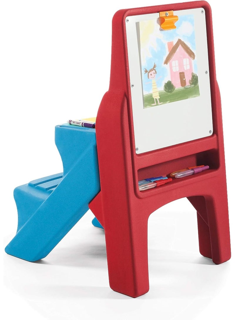 ستيب2 "مكتب تلوين مزدوج مع سبورة للأطفال " - Image 2