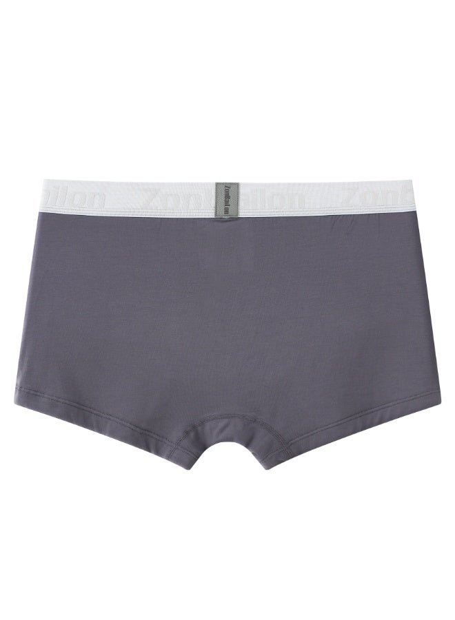 ZONBAILON Men's Bamboo Fiber Boxer Briefs, Front Opening Pouch Breathable Soft Underwear for Men, M-3XL - Image 2
