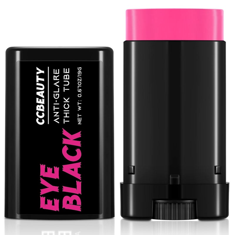 CCBeauty Hot Pink Eye Black, Sweatproof Eyeblack Stick For Baseball Football Softball Lacrosse, Face Paint Sports Grease For Pro Performance, Game Day Cheer Playoffs Accessories for Players & Fans - Image 1