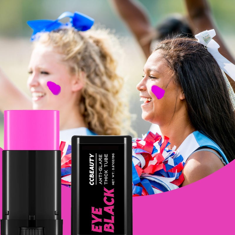 CCBeauty Hot Pink Eye Black, Sweatproof Eyeblack Stick For Baseball Football Softball Lacrosse, Face Paint Sports Grease For Pro Performance, Game Day Cheer Playoffs Accessories for Players & Fans - Image 5