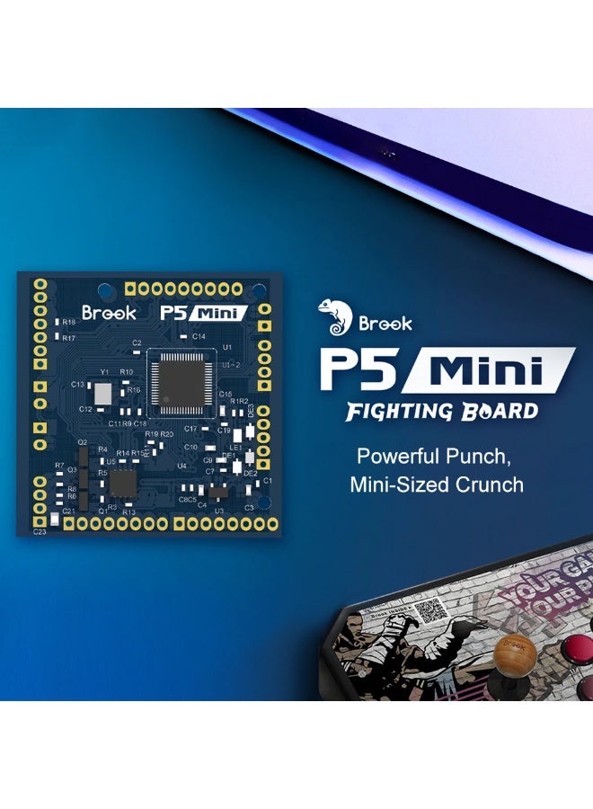 General You can play fighting games without joysticks! Brook P5 mini fighting box, fully compatible with PC/NS/PS3-PS5  - Image 1