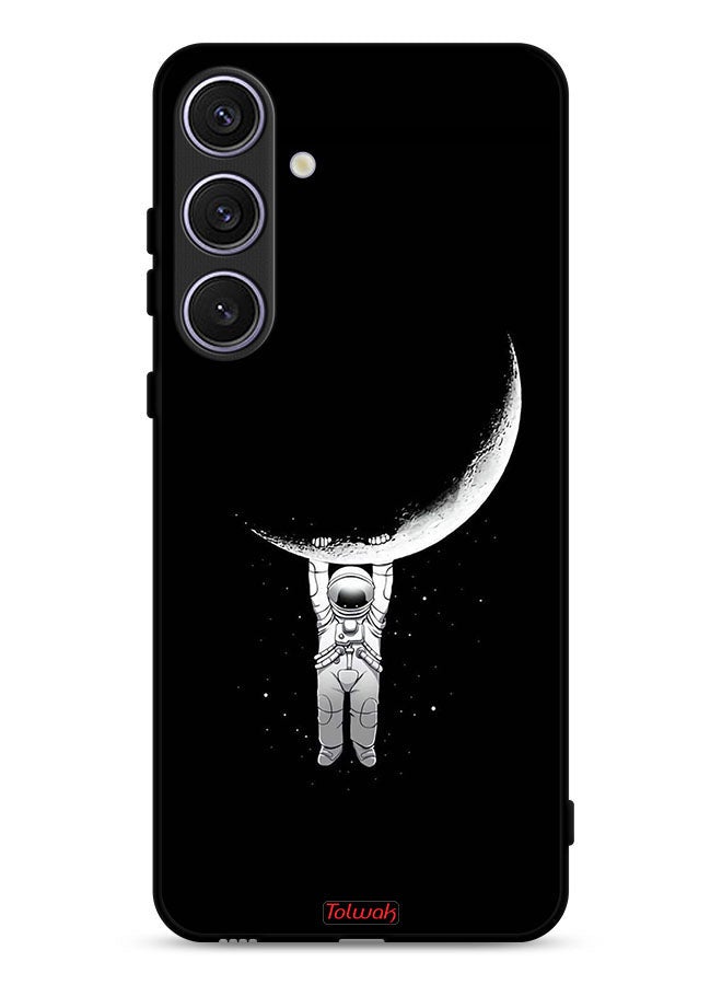 Tolwak Samsung Galaxy S25 FE Protective Case Cover Hanging From Moon - Image 1