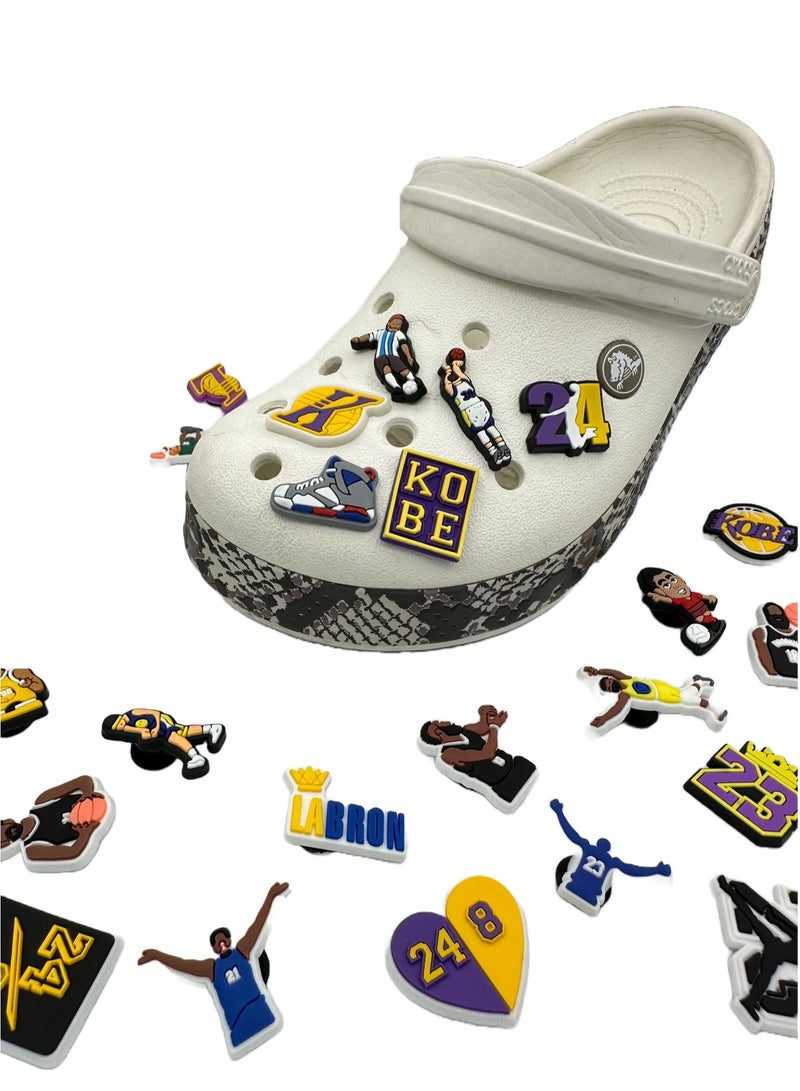 Sports Jibbitz Shoe Decoration Charms Shoes Slippers and Mini Charm Bracelet Wristband for Men Women and Kids - Image 2