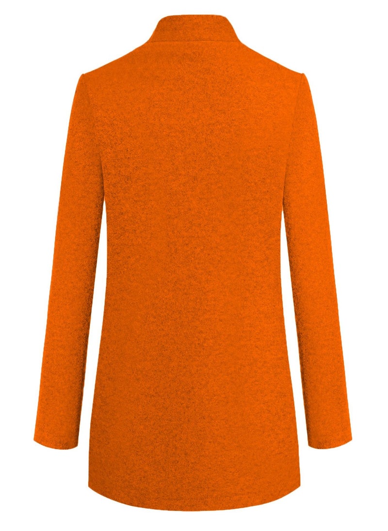 Loquat - Autumn And Winter New Fashion Solid Color Overcoat - Image 1