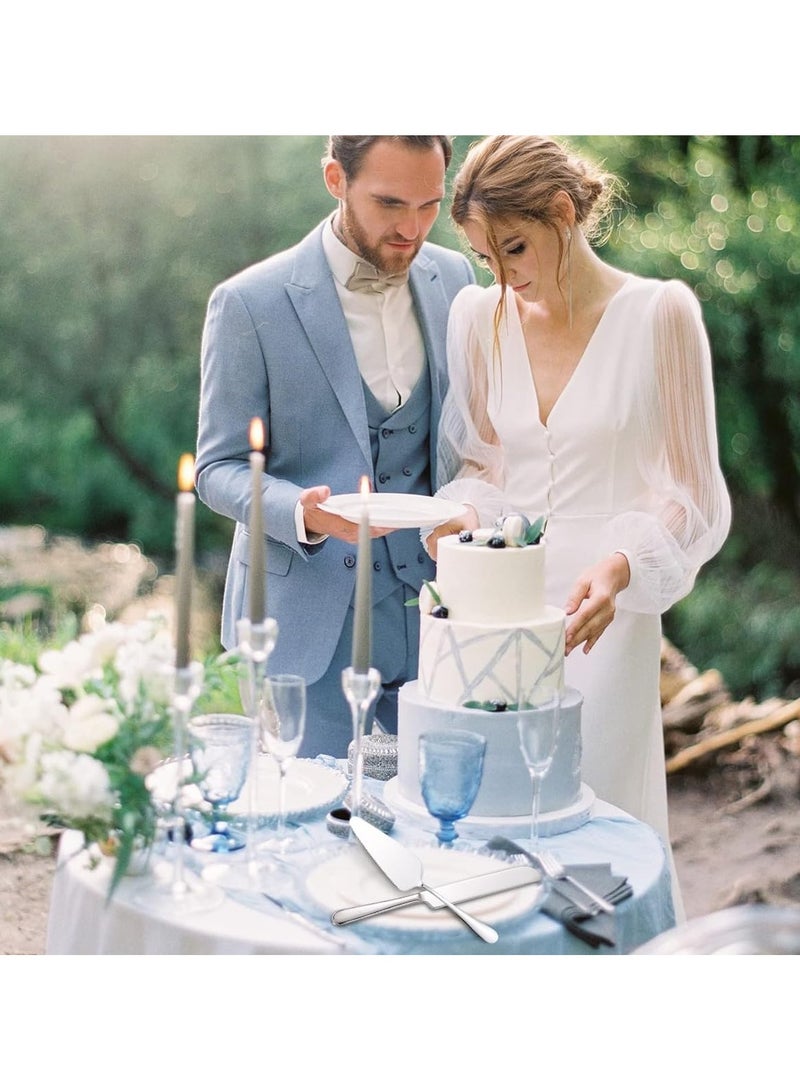 Cake Cutting Set, Premium Stainless Steel Cake Cutter Wedding Cake Knife and Server Spatula Set, Cake Bread Pizza and Pie Serving Set - Image 4