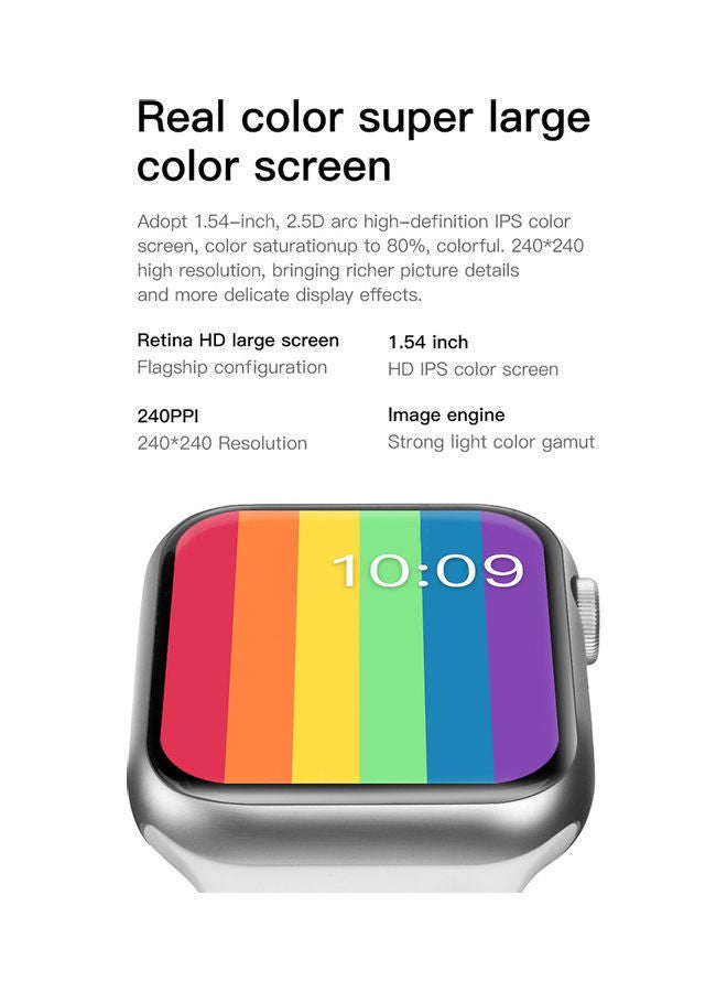 NIBEMINENT Smart Watch LD6 1.54-Inch 2.5D HD Screen Fitness Tracker Blue - Image 3