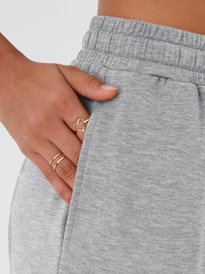 AUTOMET Wide Leg Lounge Pants Women Casual Sweatpants Baggy Yoga Sweat Pajamas Pants Fall Fashion Outfits with Pockets Grey L - Image 5