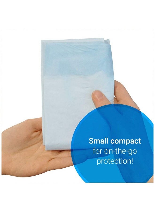 BrightCare Disposable Baby Changing Pad Liner25 Count (24 X 17 Inch)Soft Disposable Blue Hospital Underp Accessoriesadwaterp Accessoriesroof And Absorbent For Infant And Child Use  - Image 3