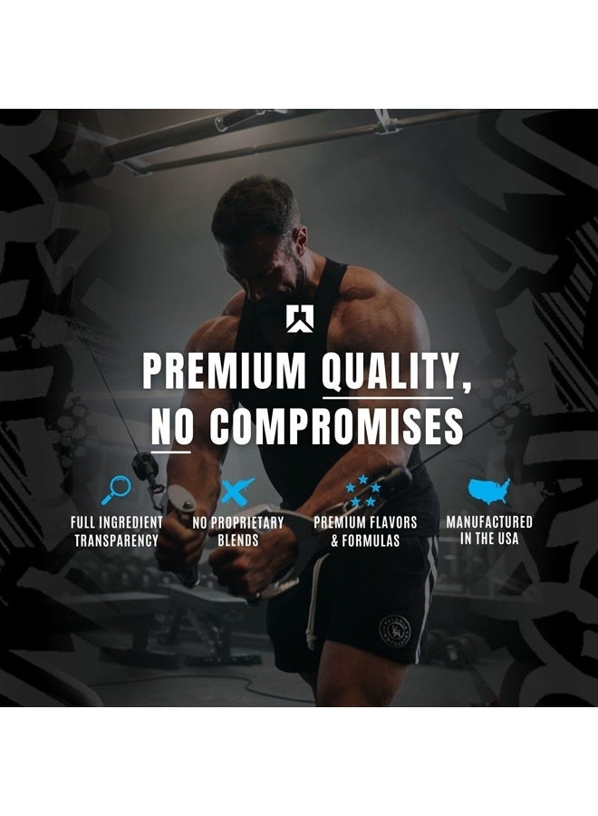 RYSE Up Supplements Noel Deyzel x Godzilla Pre Workout | Intense Pumps, Energy, & Focus | Citrulline & Beta Alanine | 400mg Total Caffeine | 40 Servings (Monsterberry Lime) - Image 4