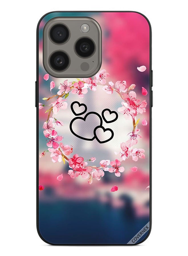 Covernex Protective Case Cover For Apple iPhone 15 Pro Hearts Art Clip - Image 1