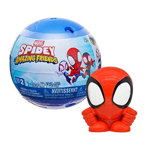 Mashems 52162 Spidey and his Amazing FriendsStyles Vary Licensed Squishies Disney Spiderman Mystery Collectables Toys for Kids Aged 4 - Image 1